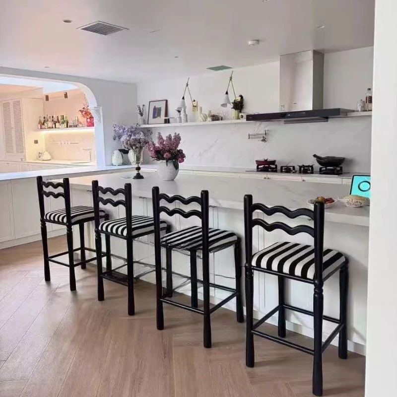 

---Professional Barber Bar Chairs Relaxing Comfortable With Back Design Bar Chairs Restaurant Accent Taburete Alto Home Furnitur