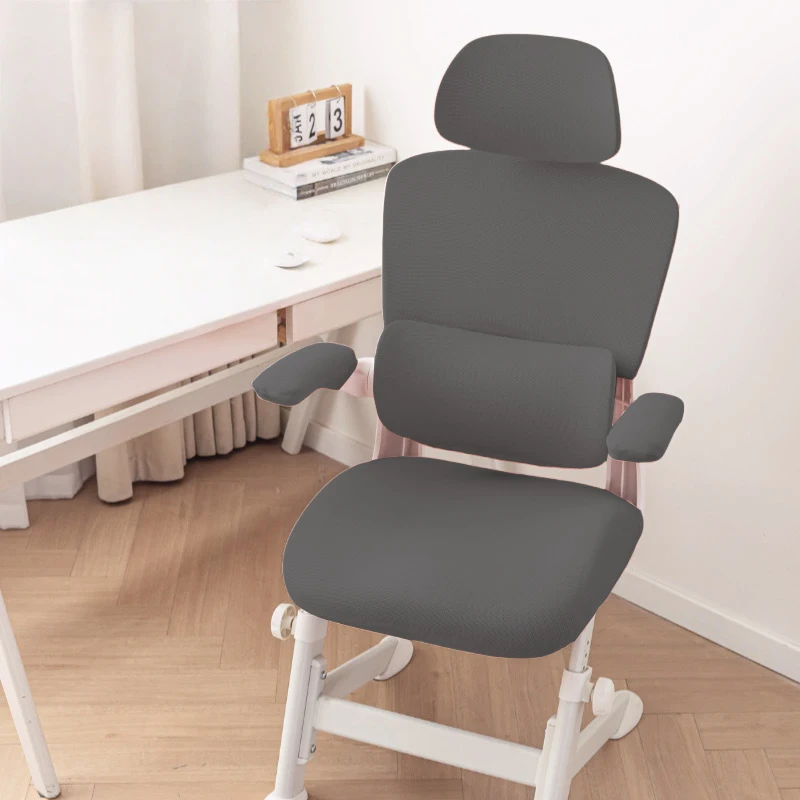 Ergonomic Chair Cover Office Split Design Mesh Computer Game Chairs Covers With Headrest&Armrest Home Seat Slipcover