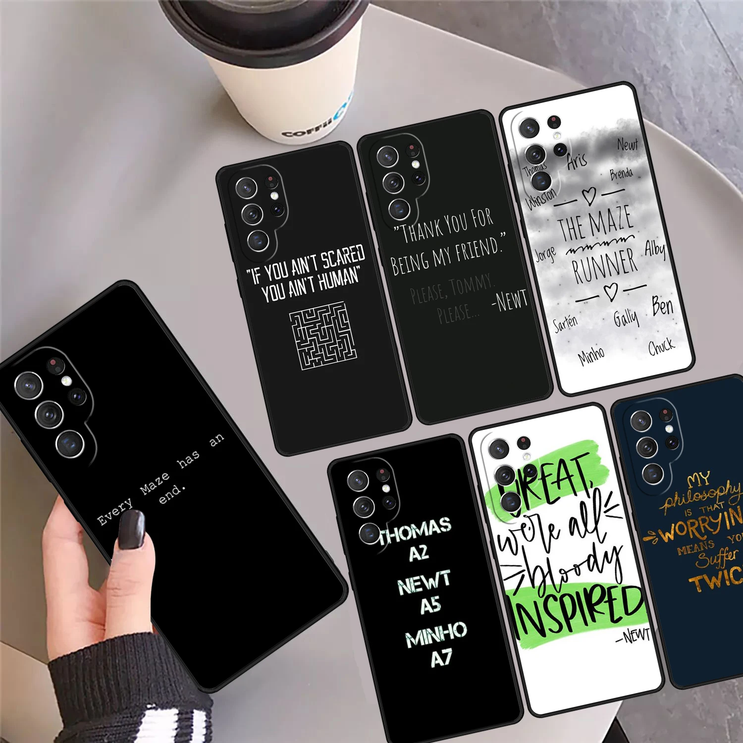 

Newt Quotes The Maze Phone Case Cover For Samsung GalaxyS25 S24 Ultra S23 S22 Plus S21 FE S20 Note 10 20 Pro lite