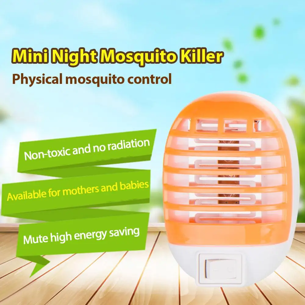 Mini Electric Mosquito Killer Lamp Pest Repellent EU/US Plug LED Bug UV Light Zapper Anti Eco-friendly Home