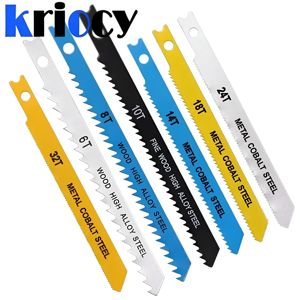 Woodworking Curve Saw Blade Sawtooth Sharp Tough Wear Resistant Multi Specification Fast Cutting Saw Blade 7pcs