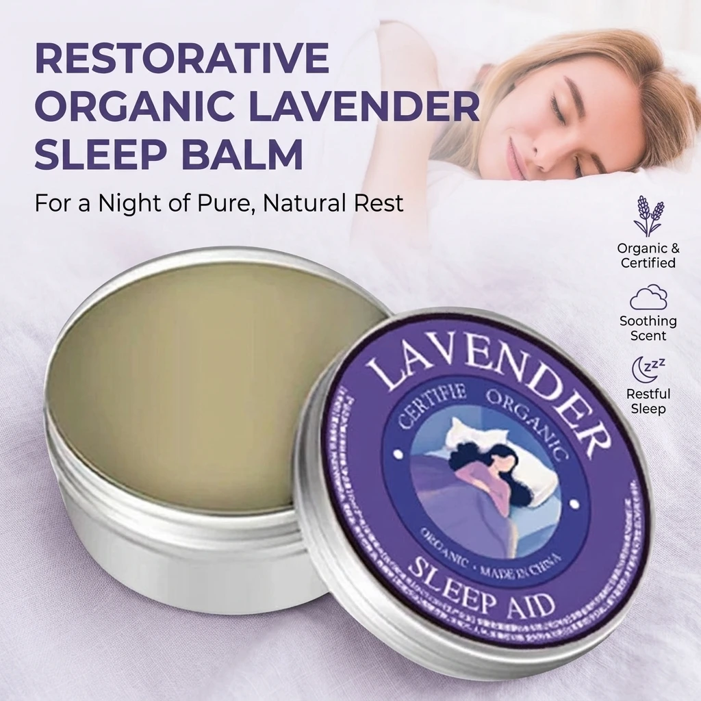 Natural Lavender Sleep Cream Essential Oil - Aromatic Plant-Based Aromatherapy for Relaxing And Soothing Sleep