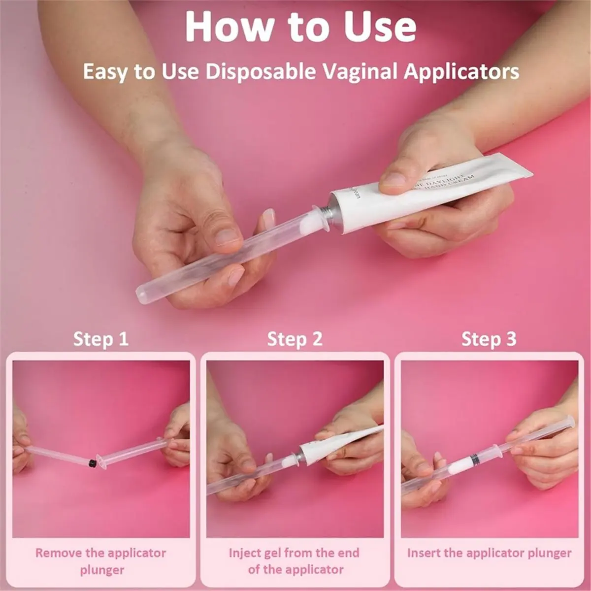 update. 60pcs 5g Disposable Cream Applicators, Gel Pusher, Soft-Tip Applicator Tube, Fits Most Gel Liquid, Comfort Tip Design