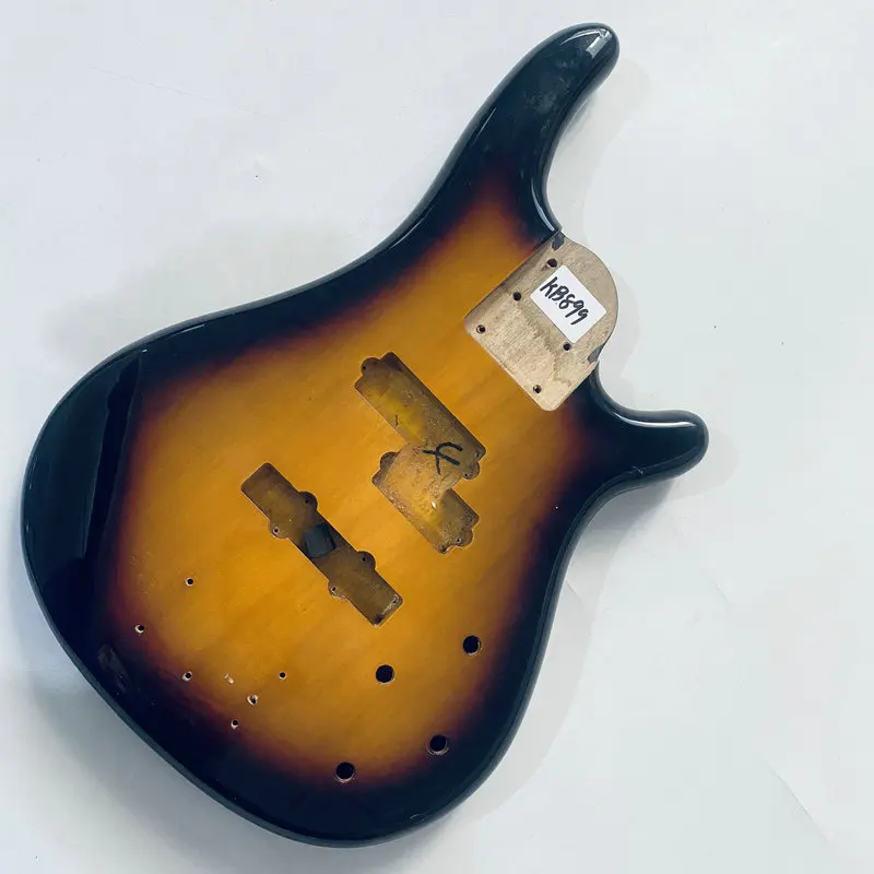 

kB899 Sunburst Color Active Pickups Electric Bass Semi Finishing PJB Bass Body in Solid Wood DIY Replace USE
