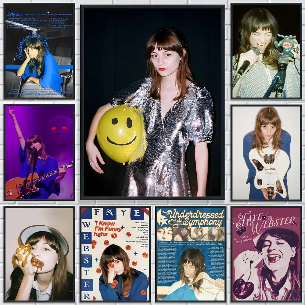 

F-Faye Webster Hot Singer Poster HD Print Personalized Canvas Wall Mural Art Poster Photos for Living Room Home Decor