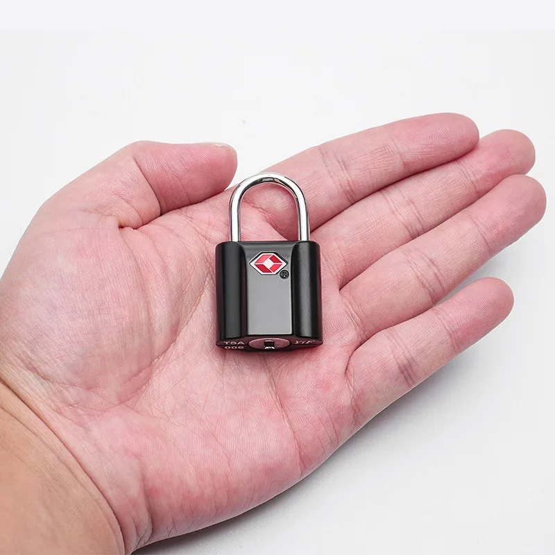 TSA Custom Lock  Travel Bag Lock Security Tool Cabinet Locker  Padlock With Key Travel Mini Portable Anti-Theft Lock