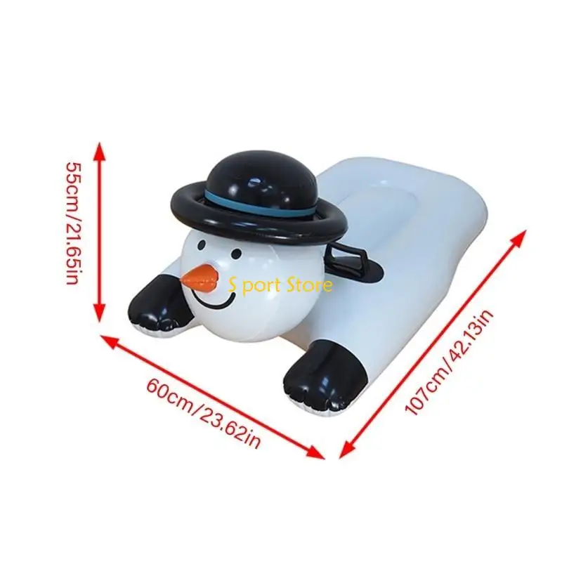 U2JB أنبوب الثلج القابل للنفخ زلاجات الثلج لعبة ممتعة للشتاء في الهواء الطلق، أنبوب الثلج، زلاجة ثلج قابلة للنفخ شديدة التحمل