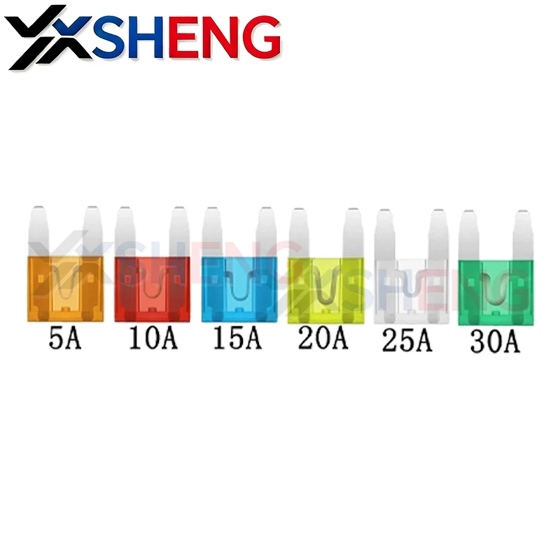 6Values-120PCS Small Size Blades Type Car Fuse KITs Assortment 5A 10A 15A 20A 25A 30A Fuse Set Auto Car Truck With Box Clip