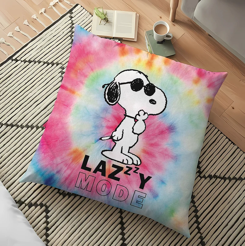 Snoopy Poszewka na poduszkę Jesienny wystrój Śliczny nadruk z kreskówki Poszewka na poduszkę na krzesło samochodowe Poszewka na poduszkę Sofa Dekoracja pokoju dziecięcego Poszewka na poduszkę