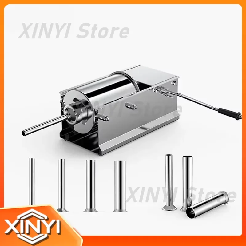 for Horus Horizontal Manual Sausage Stuffer Commercial High Efficient Economic High Quality Practical Meat Filler Machine
