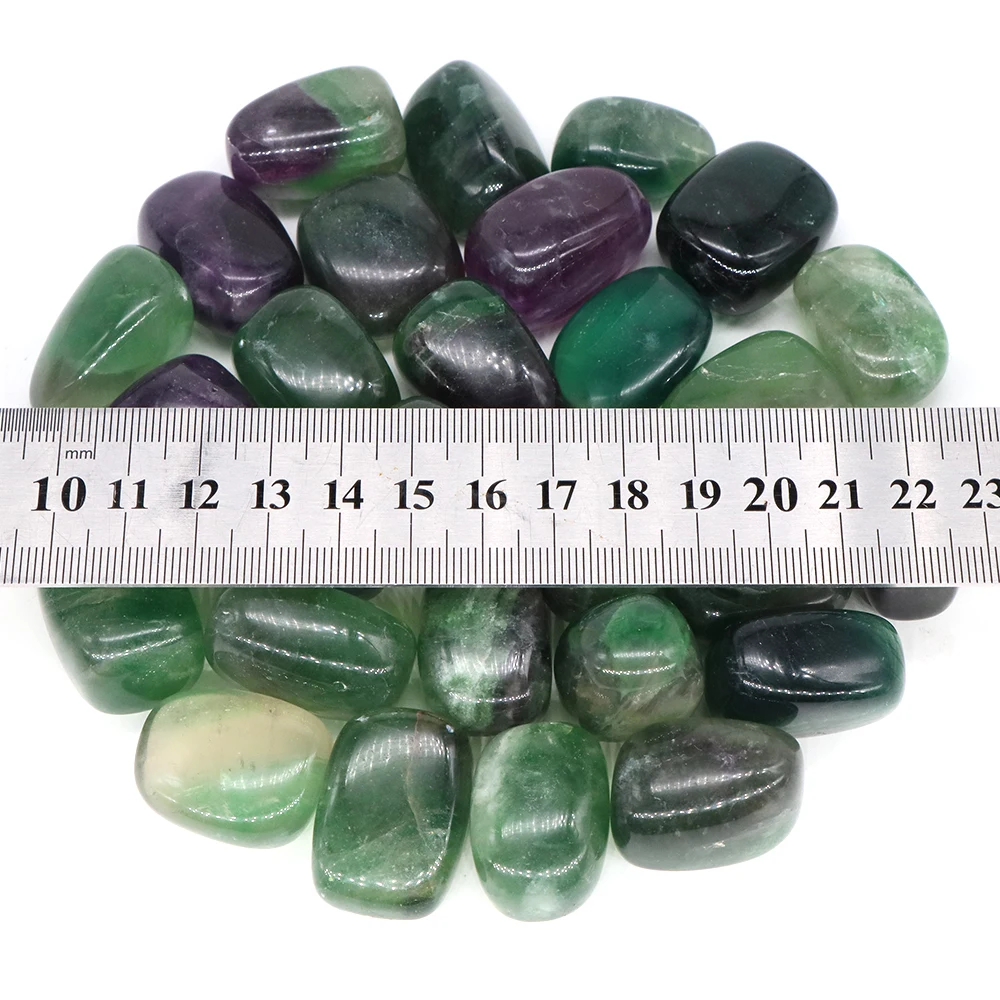 Natural Fluorite Tumbled Stone Quartz Rock Specimen Yoga Gemstone Amethyst Aquarium Home Decor Healing Crystals DIY Beads Pendan