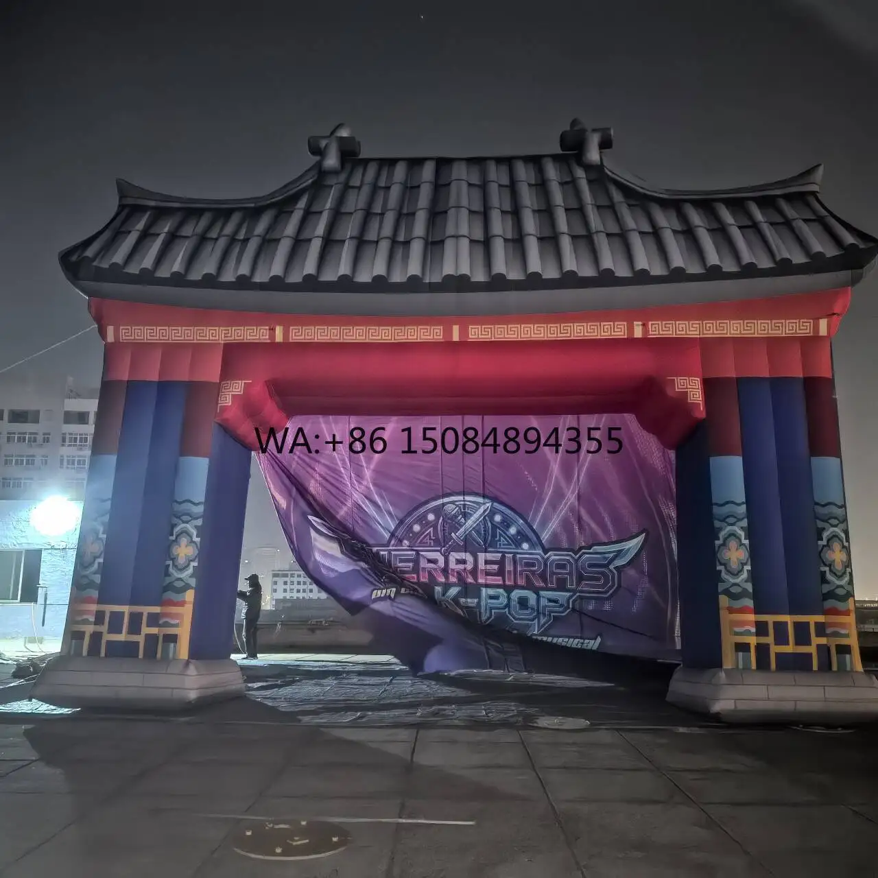 Customized Outdoor Activities Using Stage Background Inflatable Background Arch