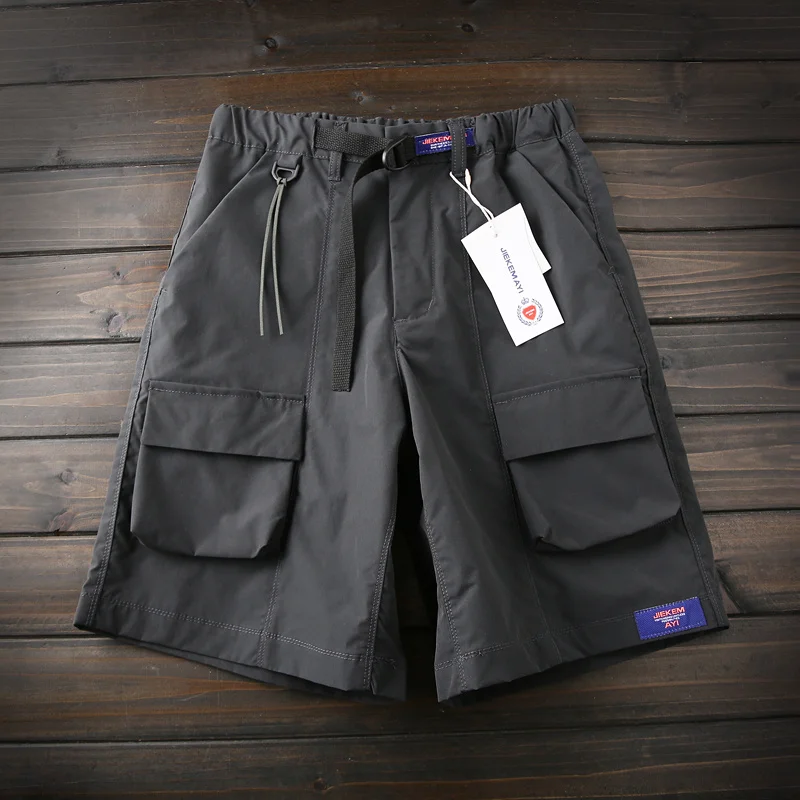 

German Sle Summer Men's Multi-ket orts Casual Loose Straight Leg Workwear Five-Quarter Pants Breathable Faion Ci