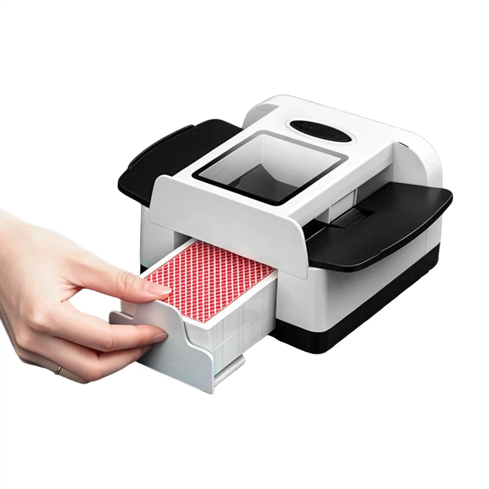 Rechargeable 2-Deck Card Shuffling Machine Portable Fast Automatic Card Shufflers Table Equipment For Bar Club Party Tournament