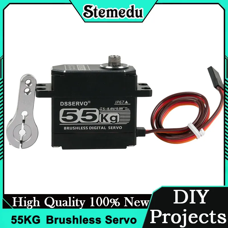 

BLS3355 55 кг Водонепроницаемый цифровой сервопривод 0.09 сек, высокомоментный, с бесщеточным двигателем, цельнометаллическим редуктором, для радиоуправляемых моделей автомобилей и лодок масштаба 1/8, 1/10, для самостоятельной сборки