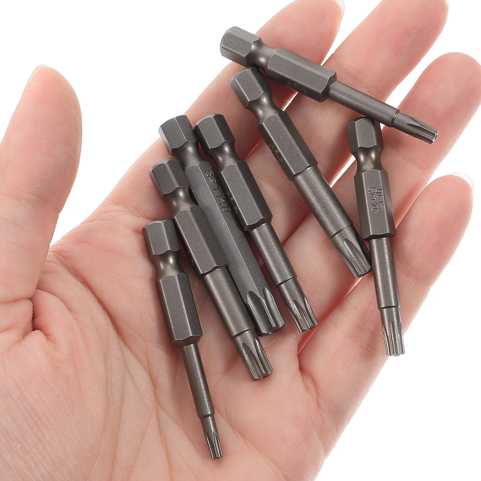 

1 Set Magnetic Security Bit 1/4 Inch Hardened Metal Drill Bit For Electric Screwdriver Reamer Set Efficient