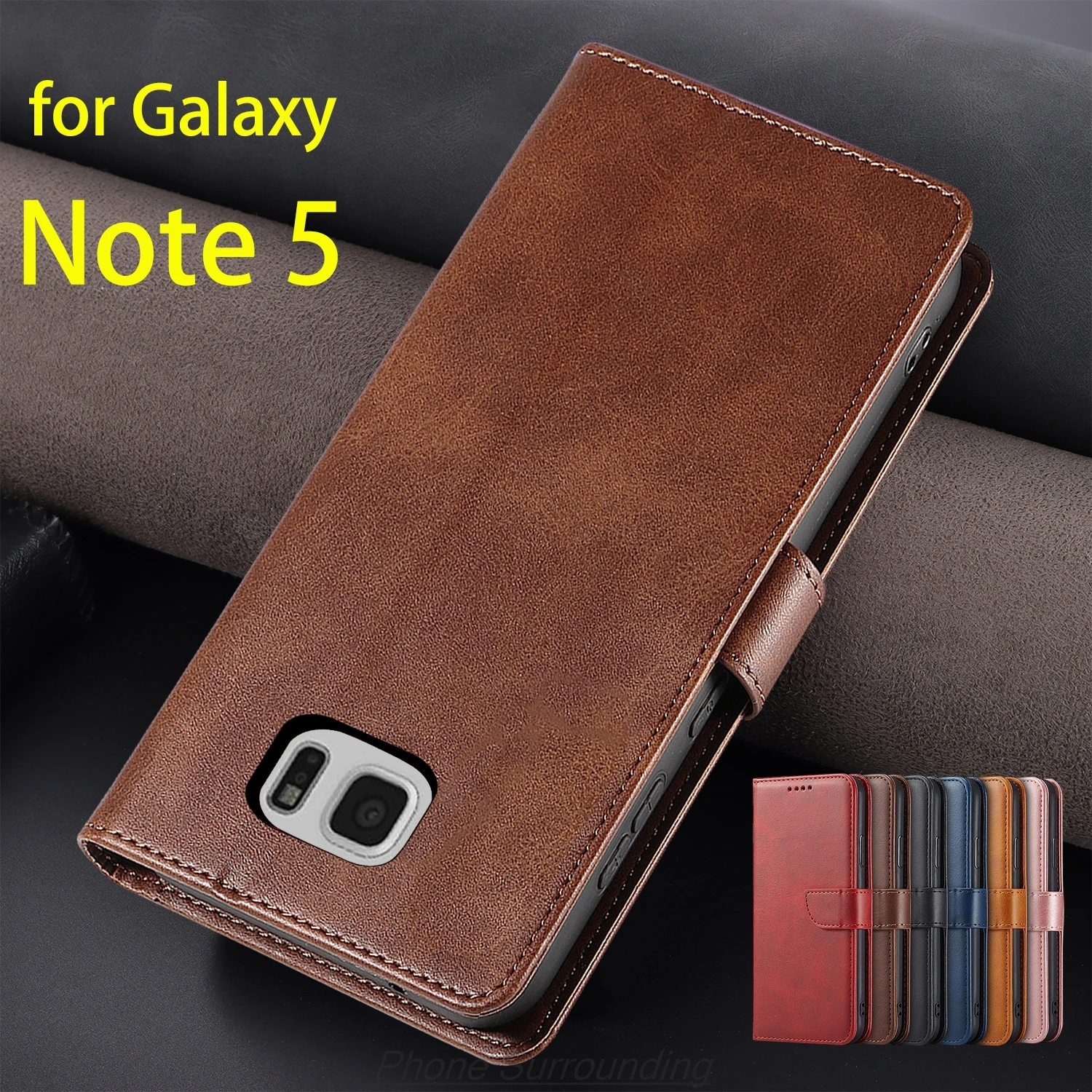 

Wallet Flip Cover Leather Case for Samsung Galaxy Note5 N9200 Pu Leather Phone Bags protective Holster Capa Fundas Coque