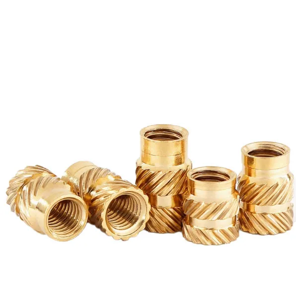 

Набор из 360 медных гайок с двойной диагональной насечкой, латунные гайки для горячей пайки, вставные медные гайки, набор из чистых медных гайок в коробке