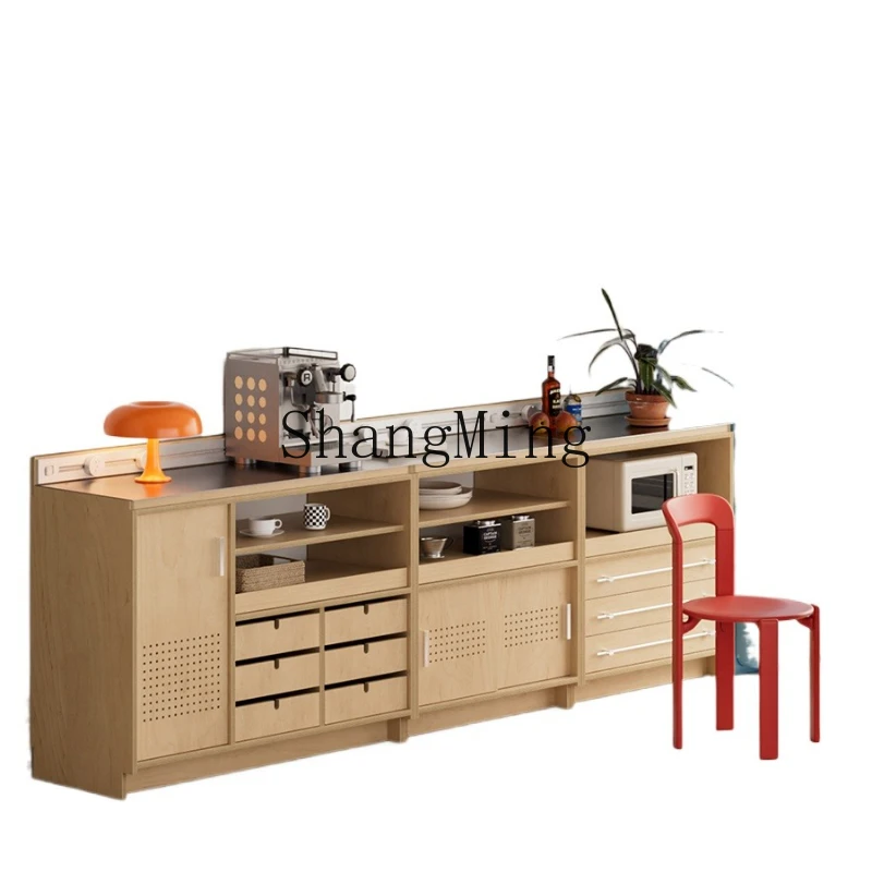 

ZYY module combination dining side cabinet integrated storage cabinet against the wall combination tea cabinet