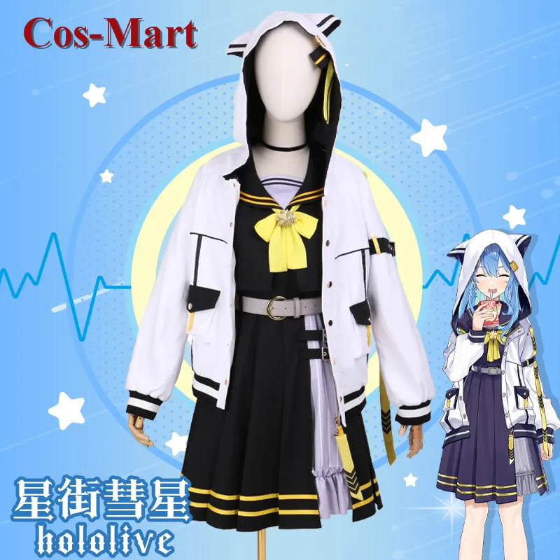 

Cos-Mart Anime Vtuber Hoshimati Suisei Cosplay Costume Sweet Lovely Sailor Suit Uniforms Activity Party Role Play Clothing XS-XL