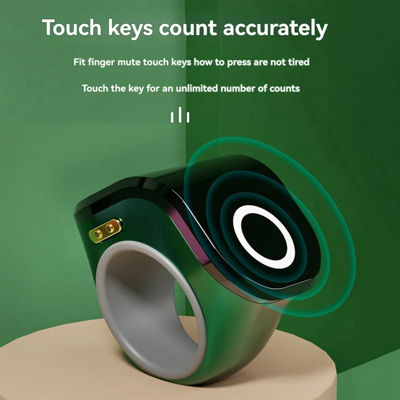 NEW-Digital Counter Portable Points Rechargeable Ring Ring Idea Tally Counter Smart Touch Finger Counter