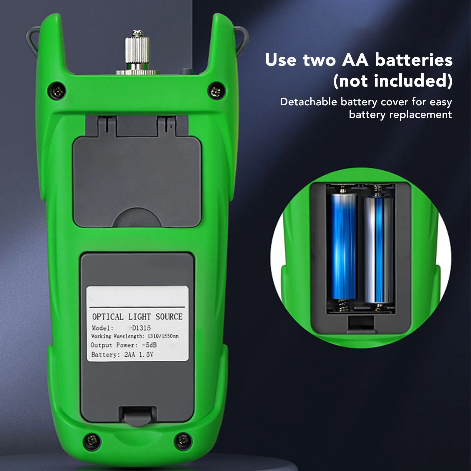 Optical Power Meter High  Rechargeable Optical Light Source 2.5mm  Interface with LED Light for Line Inspection