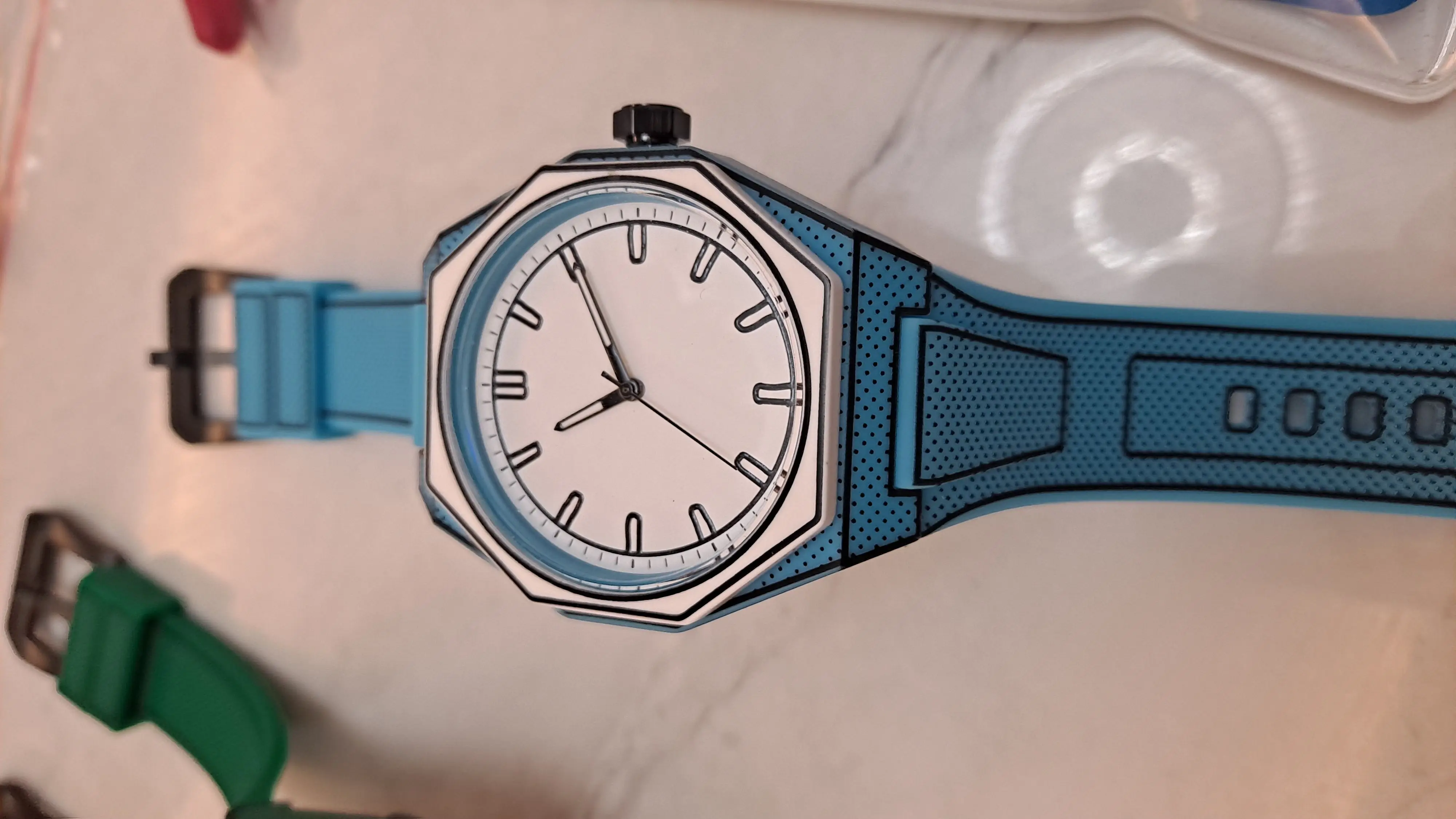 Orologio da uomo e da donna con schizzo 2D moderno e minimalista Orologi sportivi e per il tempo libero creativi Orologi impermeabili dal design creativo