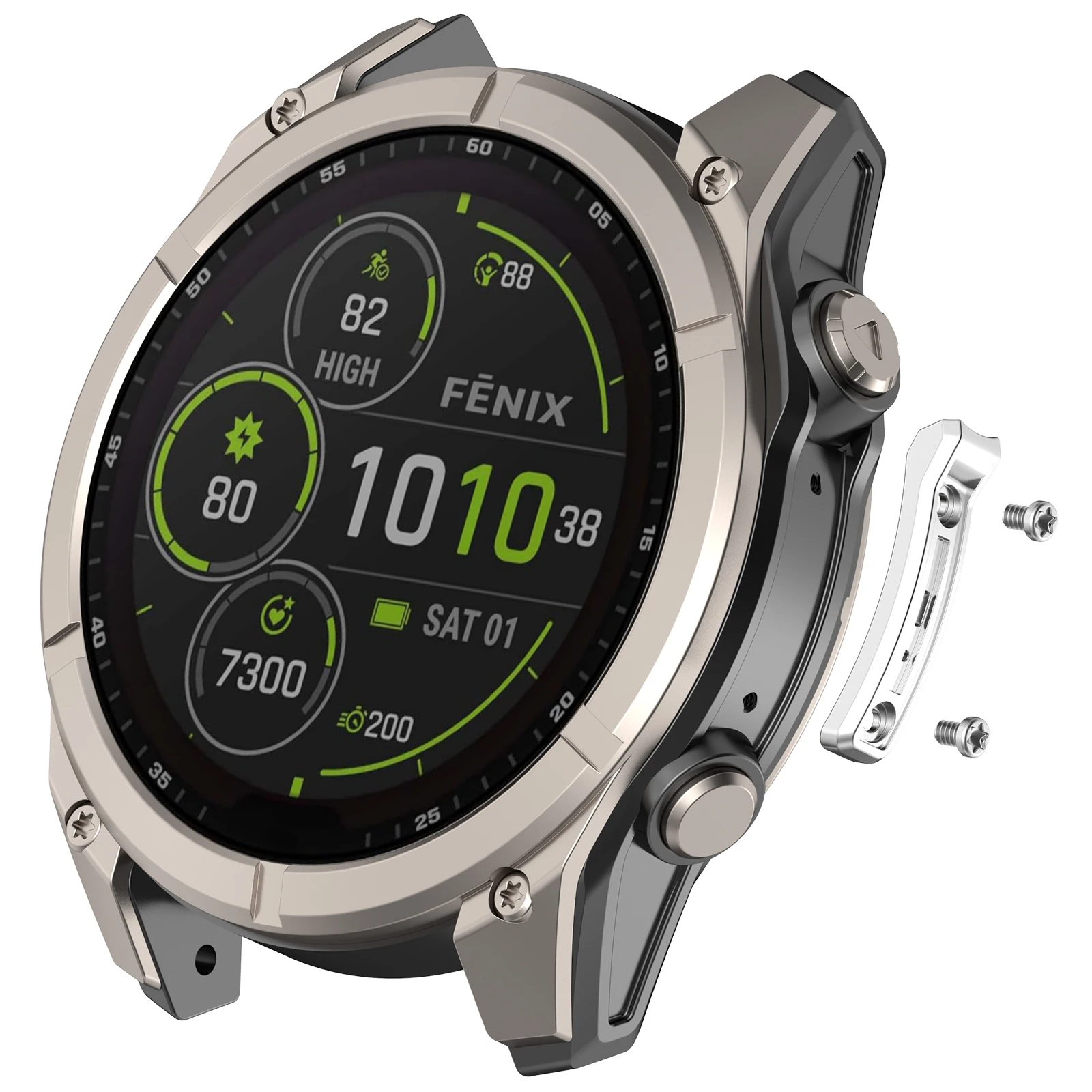 Metal Anti-collision Strip For Garmin Fenix 8 Tactix 8 Quatix 8 Fenix 8/9 47mm 51mm Smart Watch Bumper Cover чехол Accessoeies