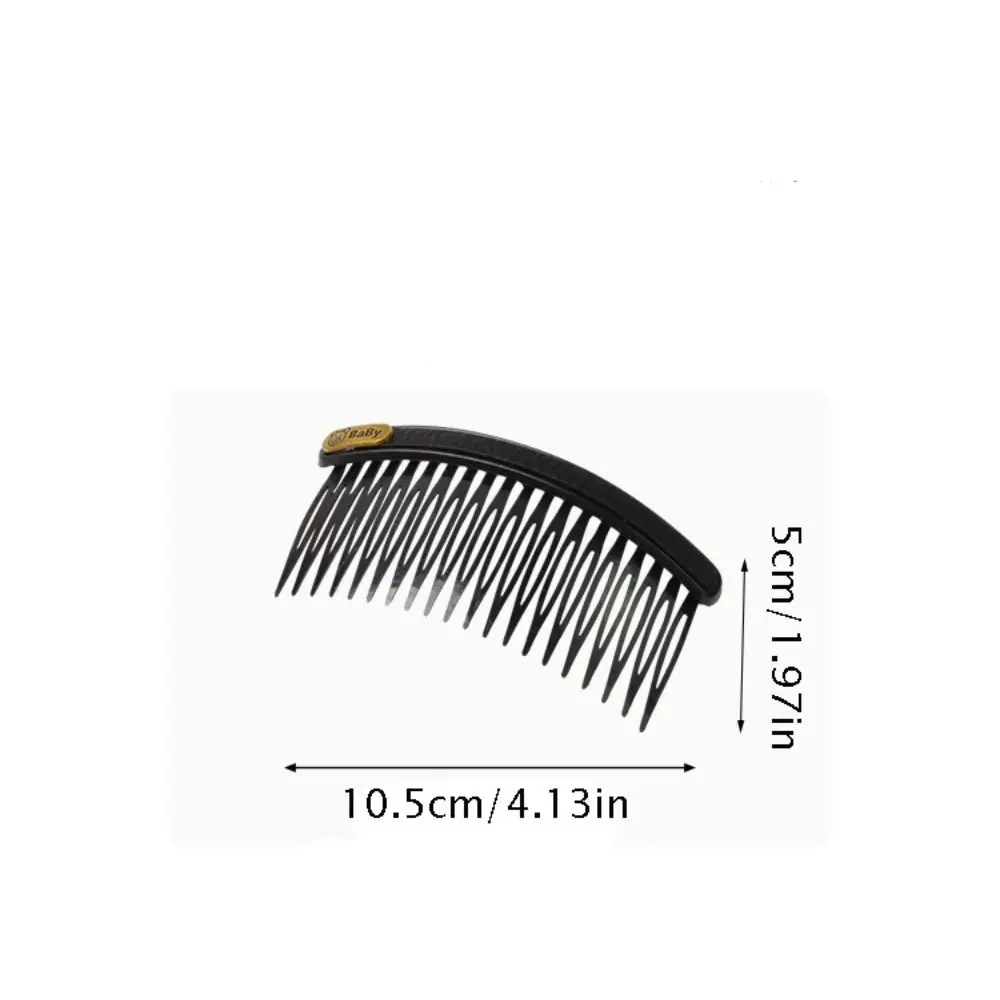 Korean Fashion Leather Hair Comb Bangs Broken Hair Finishing Tool Back Head Fixed Hair Clip Inserted Comb Hair Hoop