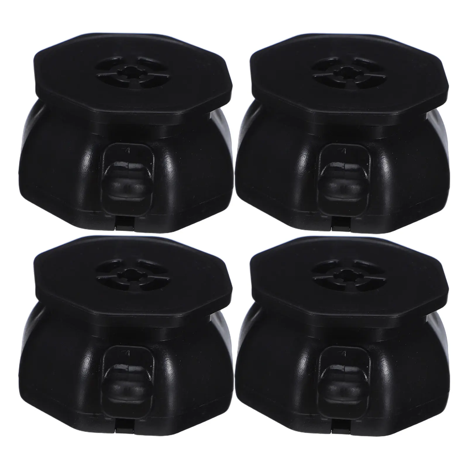 4Pcs Heavy Duty Brake Caster Wheels Self Adhesive Mini Swivel Casters for Furniture Appliances Trolley Locking Silent Mobility