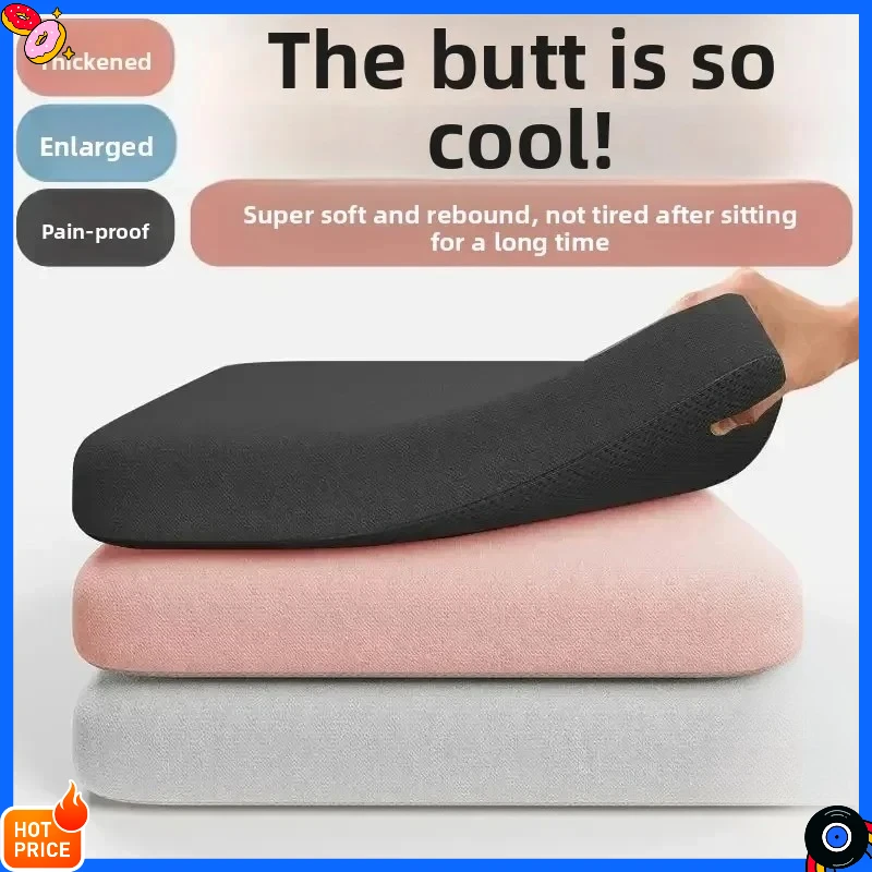 Ultraweicher 4-cm-Bürostuhl mit Schaumstoffkissen, unterstützt die Taille, lindert langzeitige Sitzschmerzen, waschbarer Bezug