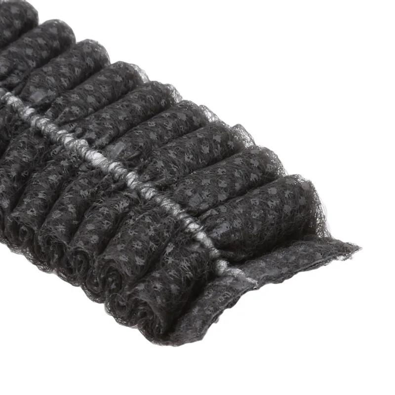 100 Stück Einweg-Bouffant-Kappen, Vliesstoff, für Bad, Dusche, Haarkappen, Service, Salon, Spa, Catering, Arbeitsplatz, Kopfbedeckungen, verstellbare Hüte – Detail 4