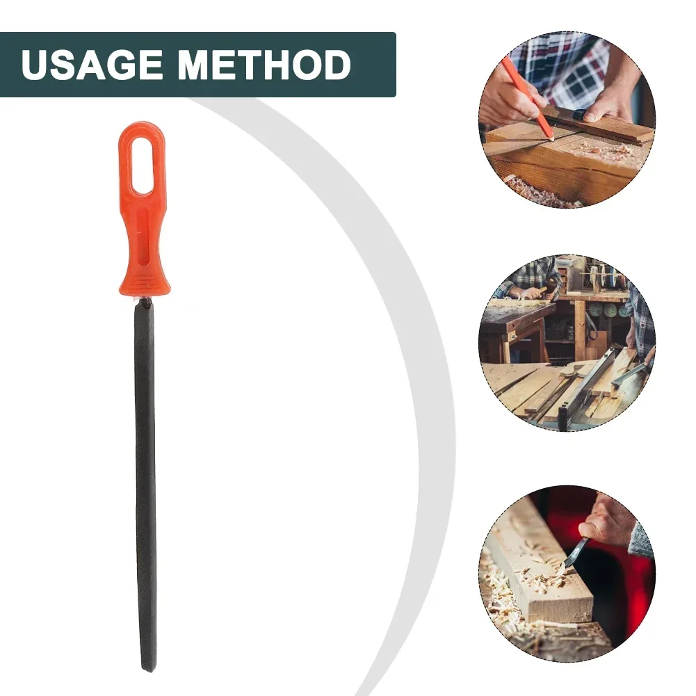 Practical Saw Accessories Triangular File 9Inch Plaster Work-pieces Polishing Of Wood Steel Triangle Uick Shaping
