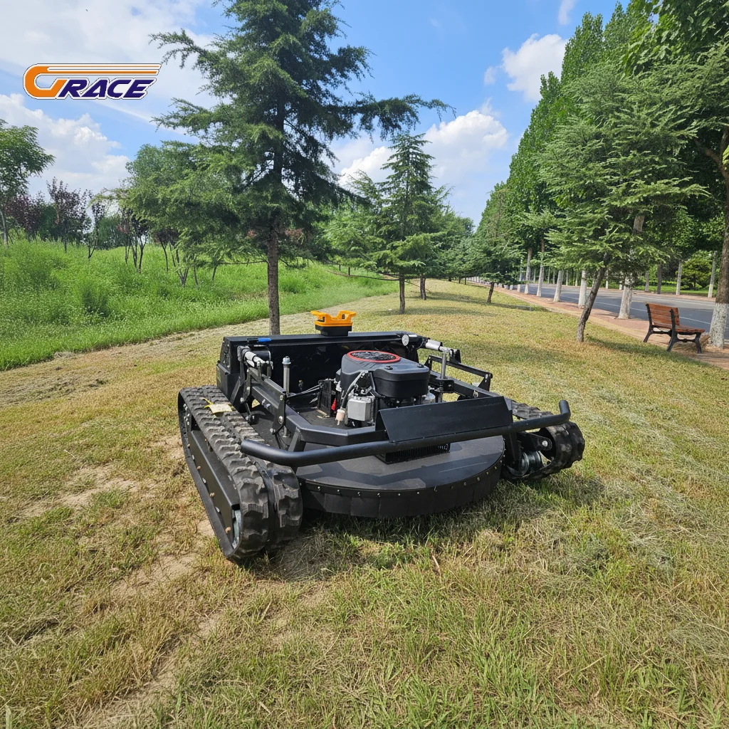 

Smart Crawler RC Lawn Mower Cordless Rechargeable Automatic Mowing Machine for Home Garden