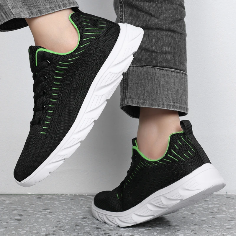 YRZL Leichte Laufschuhe, atmungsaktiv, rutschfest, für Herren, bequeme Turnschuhe, Outdoor-Sport, weich, verschleißfest – Detail 23