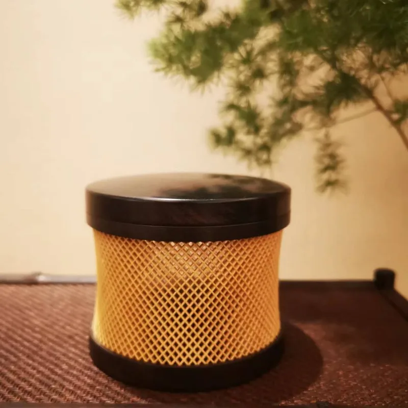 Seiko old bamboo silk inlaid tenon and mortise structure, fly insect box, grasshopper cage