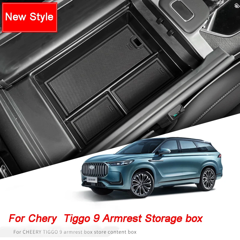 For Chery Tiggo 9 Jaecoo J8 2024 Car ABS Central Armrest Storage Box Car Styling Center Console Organizer Storage Accessories