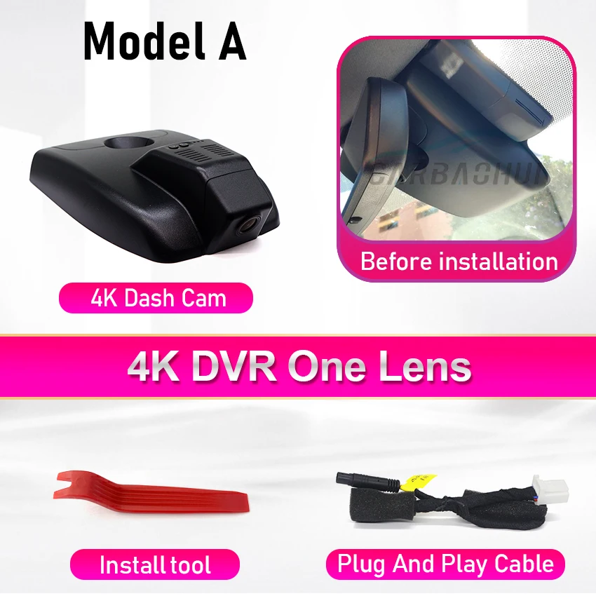 Dash Cam Voor Toyota Corolla Hybrid Touring Sport E210 12e Gen SE (hatchback & Sedan) Altis 2019-2025 Auto DVR 4K Dashcam Camera