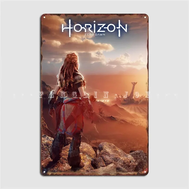 

Horizon Zero Dawn Metal Plaque Poster pub Retro Plaques pub Garage Tin sign Poster