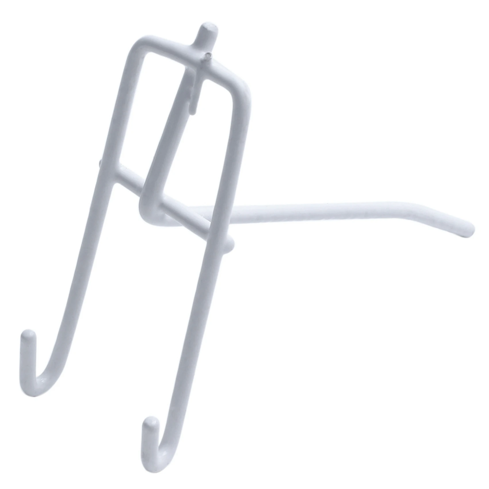 ABRW-20 Pcs 3.9Inch Long White Metal Store Grid Wall Bracket Display Hooks