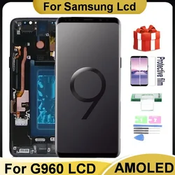 AMOLED S9 Screen For Samsung Galaxy S9 G960 G960N G960F G960U G960W Lcd Display with Frame Touch Screen Digitizer Replacement