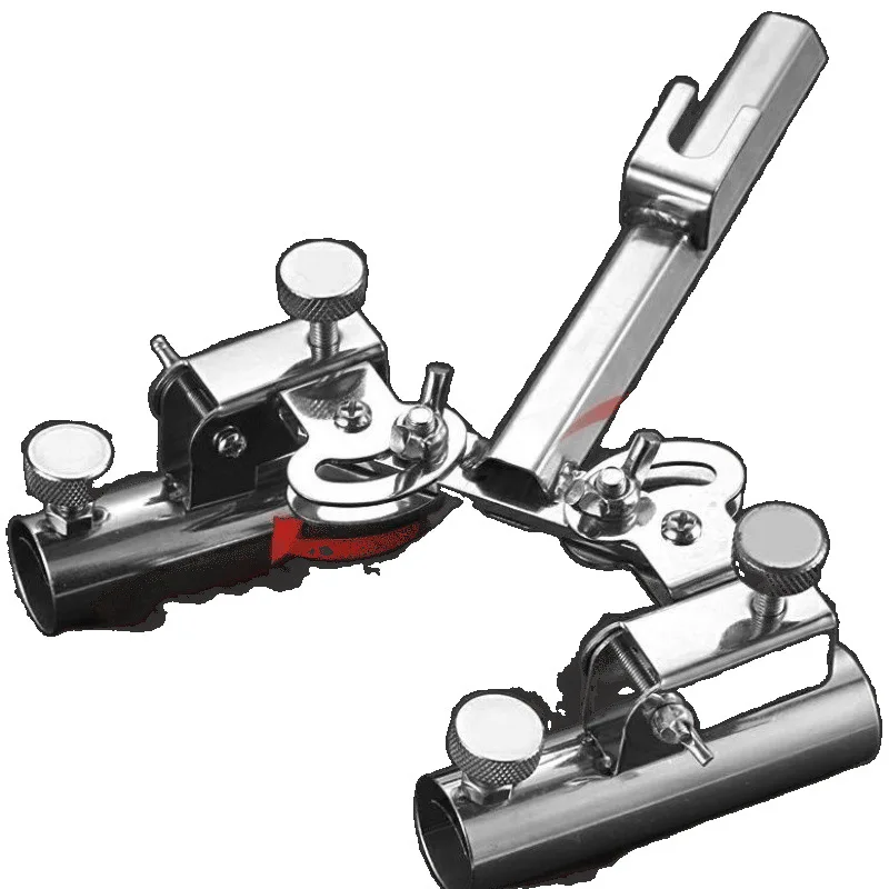 

Stainless steel fishing box double battery bracket thickened chair universal double head frame rod