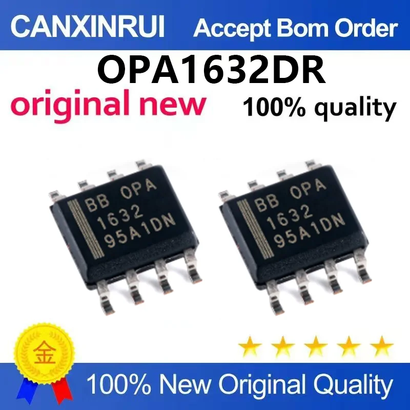 （5pcs-100pcs)Original genuine OPA1632DR silk screen OPA1632 SOIC-8 fully differential I/O audio amplifier chip