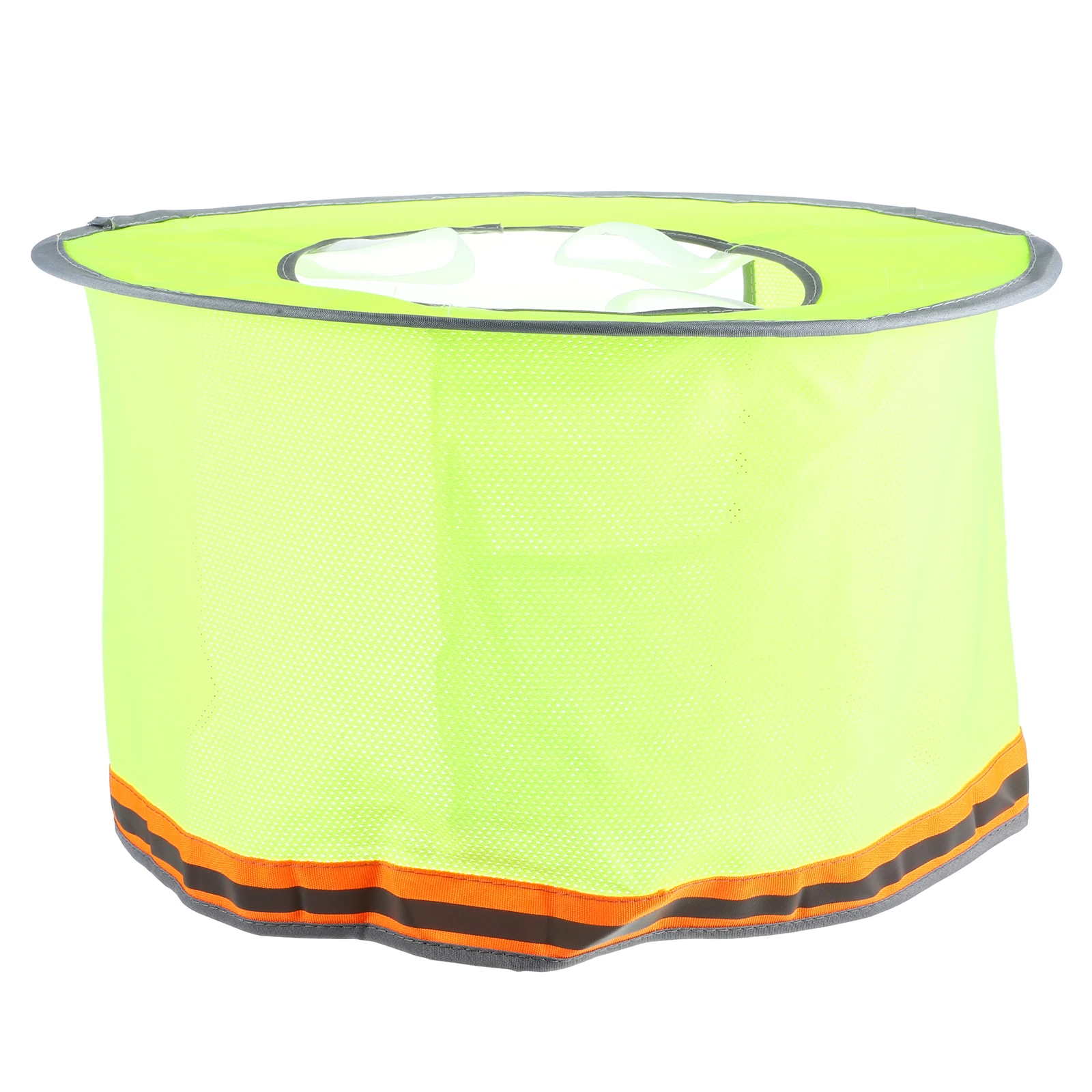 

Hard Hat Sun Shade Full Brim Mesh Visor Neck Shield Protector Yellow Reflective Construction Outdoor SafetyHelmet