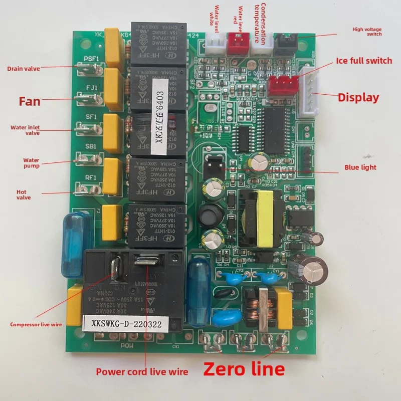 Untuk Xia Zhi Xue Le Chuang An Xue Xing Ji Aksesori Mainboard Tampilan Digital Pembuat Es Air Mengalir