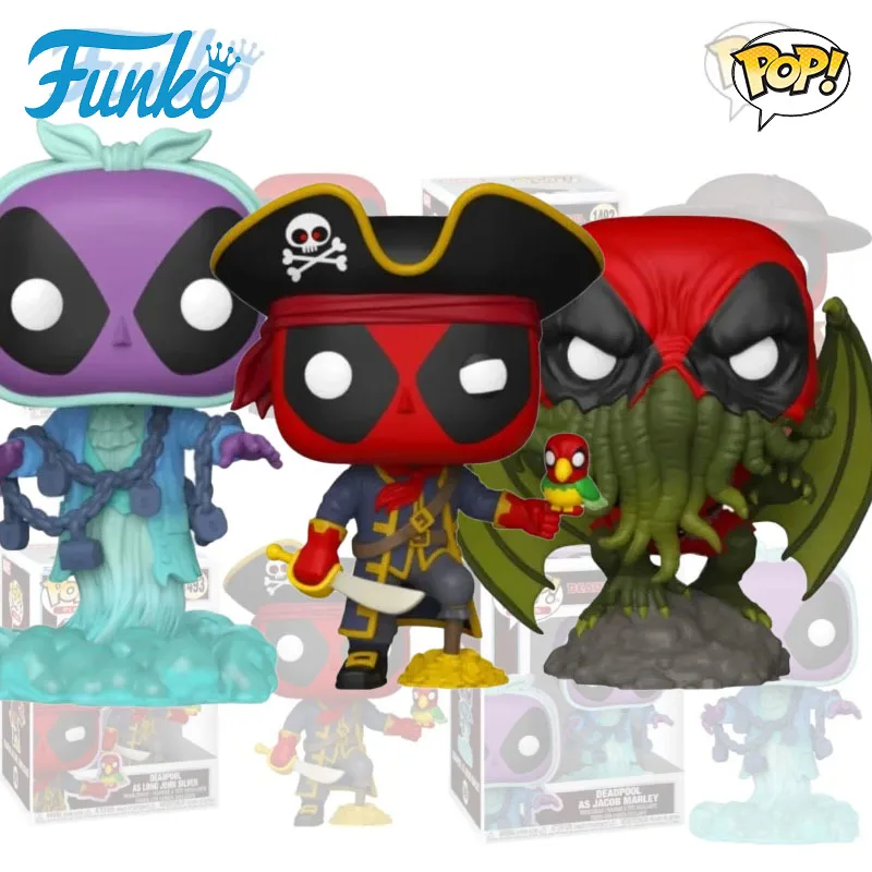 

Funko POP Original Deadpool Anime Figure Deadpool Plays Jacob Marley Action Figure Toys for Boys Girls Kids Gift