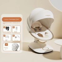 Baby Rocking Chair Electric Smart Wireless with Music & Timer Mosquito Net Baby Cradle Bassinet for Newborn Baby Rocking Chair