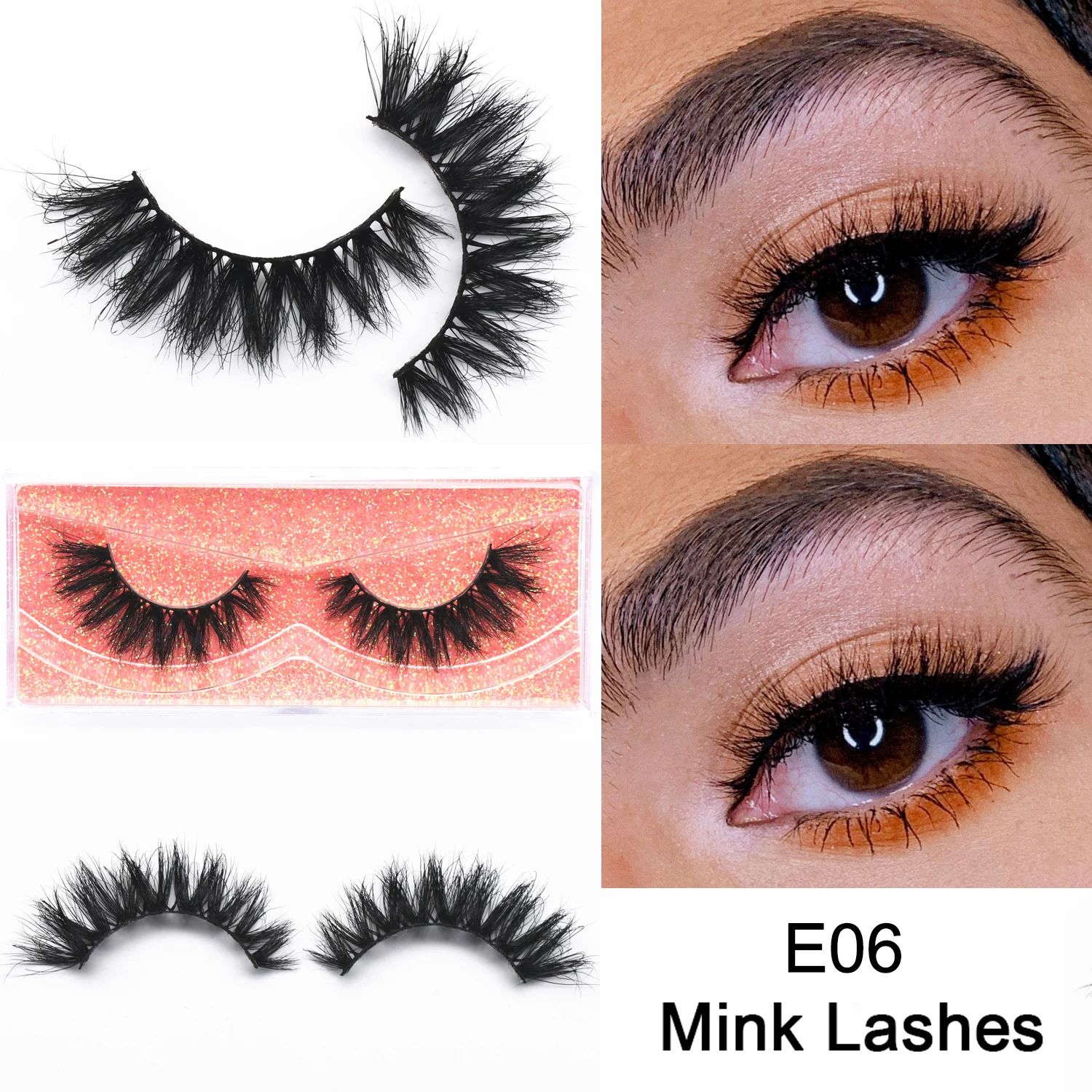 Natural Mink False Eyelashes Mink Lashes Winged Makeup 3D Mink Lashes Fake Eyelash Mink Eyelashes For Beauty Mink Flare Eyelash