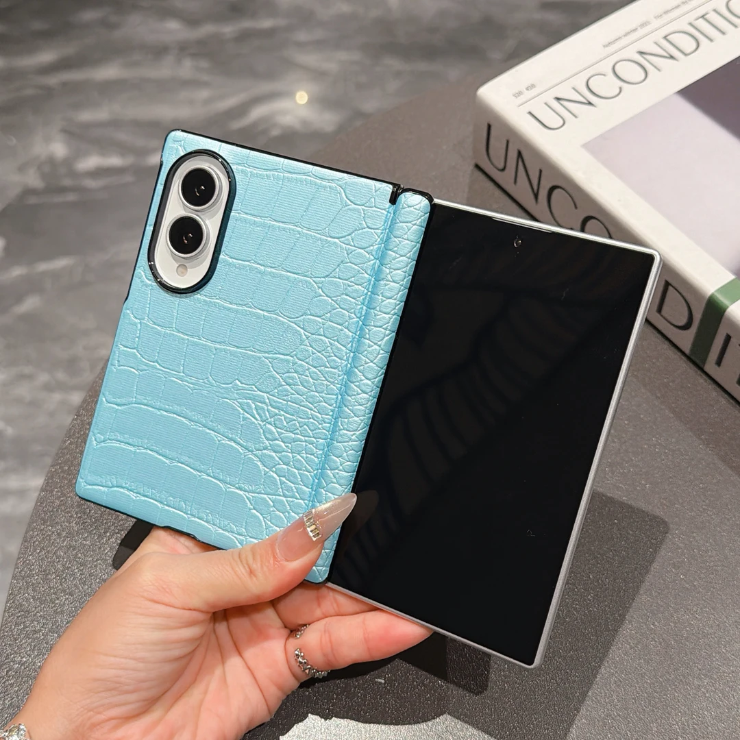 High Quality Dual Axis Leather Case For Samsung Galaxy Z Fold 8 Ultra Z Fold 8 Z Fold 7 Z Fold 6 Z Fold 5 Shockproof Phone Cover