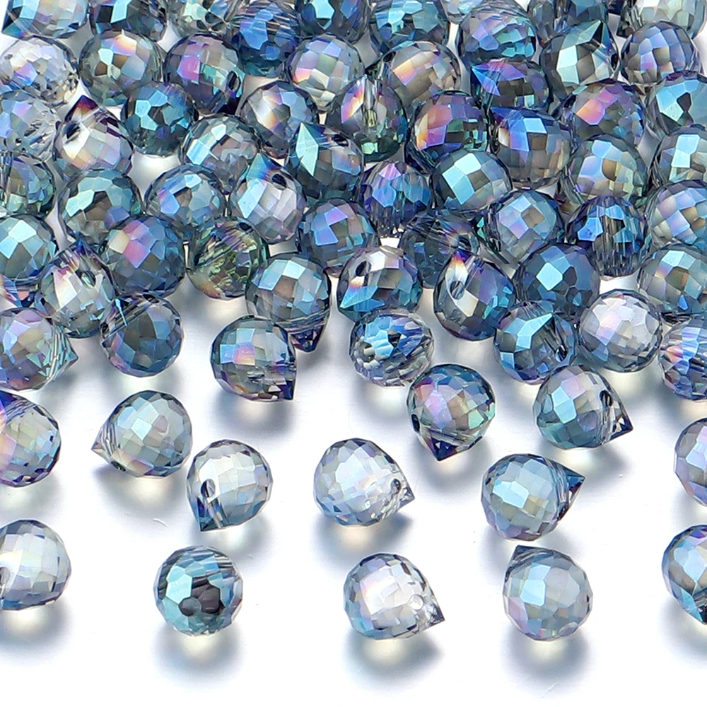 50 Stück Erdbeer-Kristallperlen, bunt, facettiertes Glas, lose Distanzperlen für Schmuckherstellung, DIY-Halskette, Armbänder, Zubehör – Detail 9